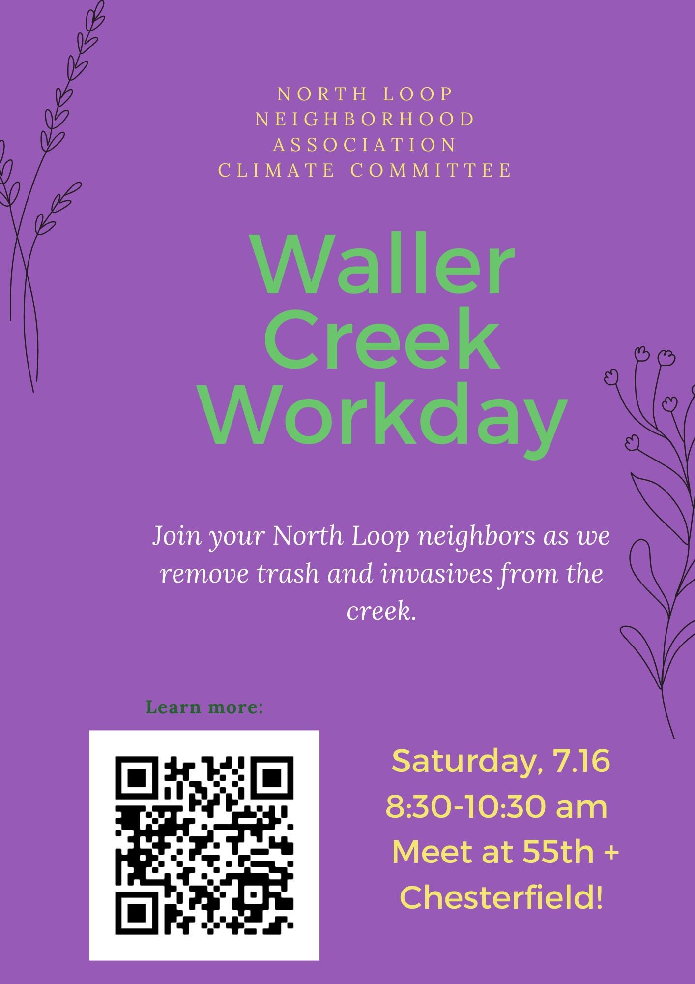 Waller Creek Worday flyer