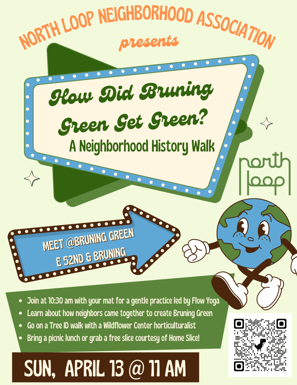 Bruning Green History Walk + FREE Yoga and Pizza – Sunday, April&nbsp;13th!